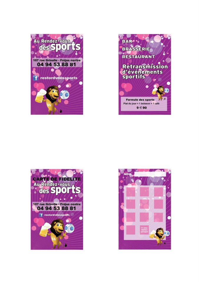 Exemple carte de fidélité